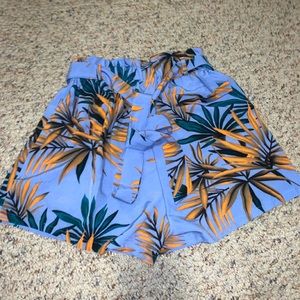 Tropical SHEIN shorts